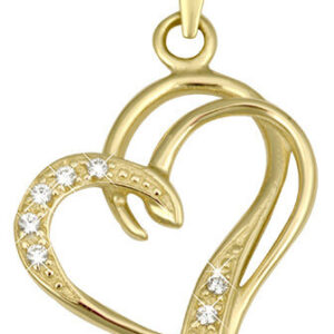 Soliter Módní zlatý přívěsek Srdce 249 001 00431