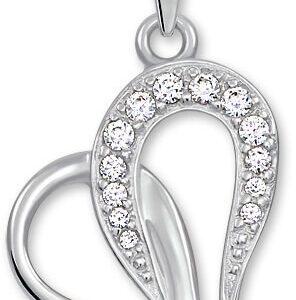 Soliter Přívěsek srdce s krystaly 249 001 00472 07