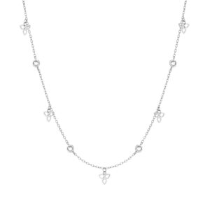 Tamaris Stylový ocelový náhrdelník se zirkony TJ-0001-N-45