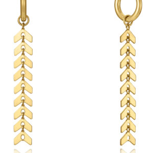 Viceroy Elegantní pozlacené náušnice kruhy 2v1 Chic 75309E01012