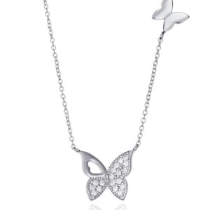 Viceroy Krásný stříbrný náhrdelník Motýlek Popular 71053C000-30