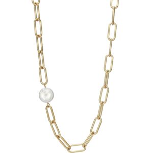 Viceroy Nadčasový pozlacený náhrdelník s perlou Chic 1317C01012