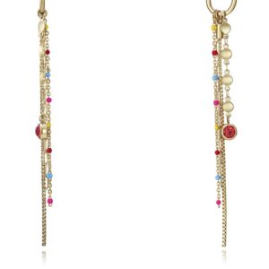 Viceroy Pozlacené náušnice kruhy s přívěsky 2v1 Kiss 15132E01012