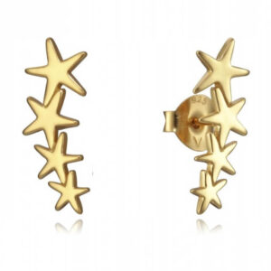 Viceroy Stylové pozlacené náušnice hvězdičky Popular 5065E100-08