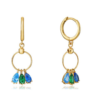 Viceroy Stylové pozlacené náušnice kruhy Elegant 13050E100-33