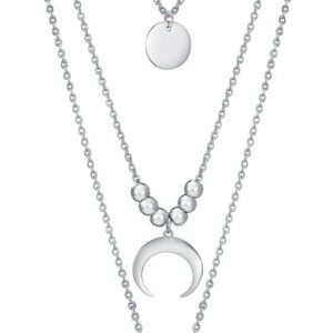 Viceroy Stylový ocelový náhrdelník s přívěsky Popular 75198C01000