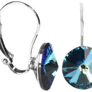 Levien Krásné náušnice Rivoli Bermuda Blue