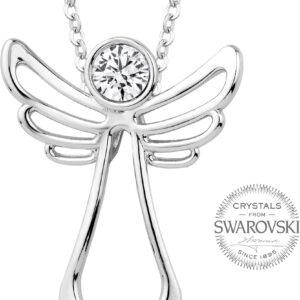Levien Náhrdelník s čirým krystalem Guardian Angel