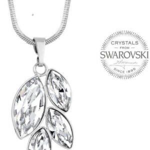 Levien Náhrdelník se čtyřmi čirými krystaly Navette