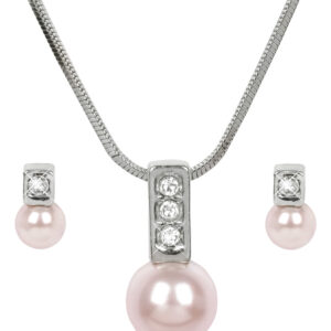 Levien Půvabná sada náhrdelníku a náušnic Pearl Caorle Rosaline