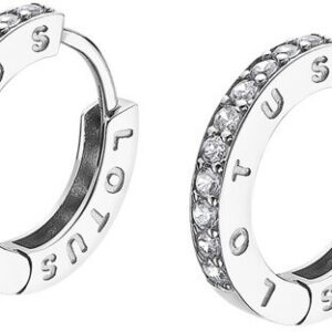 Lotus Silver Třpytivé stříbrné náušnice kruhy s čirými zirkony LP1887-4/1