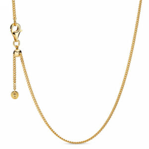 Pandora Elegantní pozlacený řetízek Pancer Shine 368638C00-60