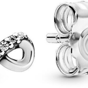 Pandora Stříbrné náušnice Třpytivé nekonečno 298820C01