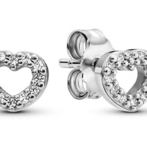 Pandora Stříbrné náušnice srdíčka Timeless 290528CZ