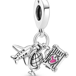 Pandora Stříbrný cestovatelský přívěsek Moments 799435C01