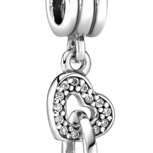 Pandora Stříbrný přívěsek Propletená srdce 791242CZ