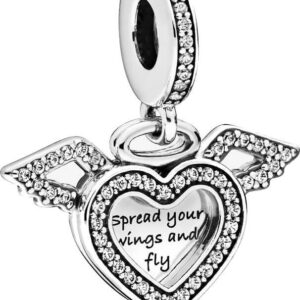 Pandora Stříbrný přívěsek Srdce s andělskými křídly 798485C01