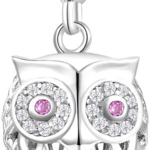 Rosato Stříbrný přívěsek Sovička se zirkony Storie RZ002R