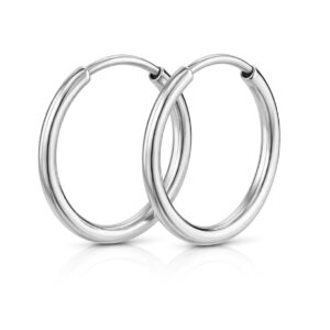 Soliter Kruhové náušnice z bílého zlata 231 001 00487 07