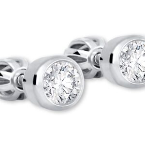 Soliter Stříbrné náušnice s čirým krystalem 438 001 01163 04