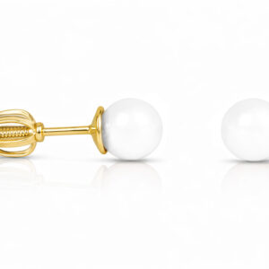 Soliter Zlaté dámské náušnice s perlou 235 001 00403