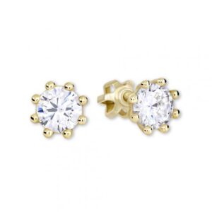 Soliter Zlaté náušnice se zirkony 236 001 00895