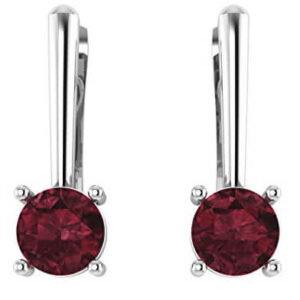 Beneto Exclusive Stříbrné náušnice s granáty GRAAGUC1935