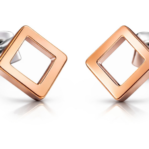 Boccia Titanium Čtvercové titanové náušnice 05022-03