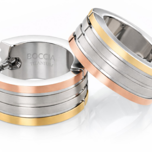 Boccia Titanium Pozlacené titanové kruhy 0592-02