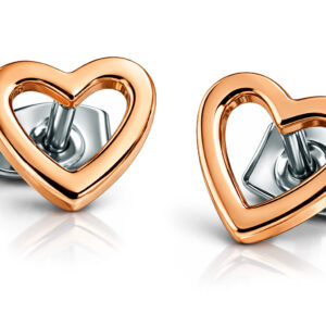 Boccia Titanium Srdíčkové titanové náušnice 05029-03