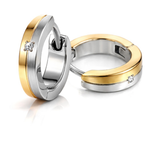 Boccia Titanium Titanové elegantní náušnice s brilianty 0563-04