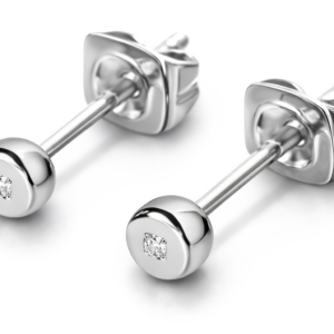 Boccia Titanium Titanové náušnice s diamantem 0537-01