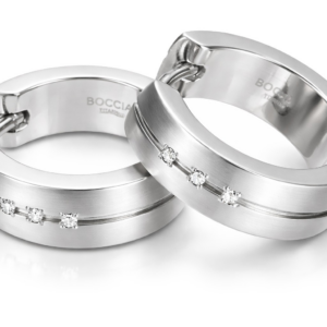 Boccia Titanium Titanové náušnice s diamanty 0539-09