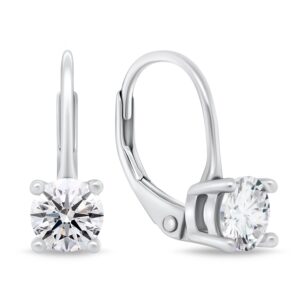 Brilio Silver Módní stříbrné náušnice se zirkony EA116W