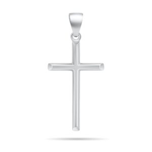 Brilio Silver Nadčasový stříbrný přívěsek křížek PT41W