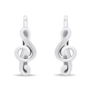 Brilio Silver Stříbrné náušnice ve tvaru houslových klíčů EA394W