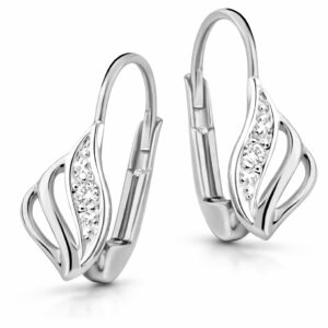 Cutie Diamonds Luxusní náušnice z bílého zlata s brilianty DZ8024-L-55-00-X-2