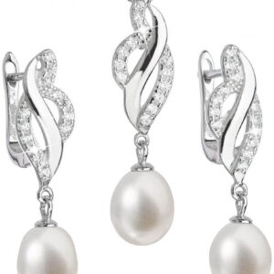 Evolution Group - Pavona Luxusní stříbrná souprava s pravými perlami Pavona 29021.1 (náušnice