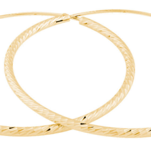 JVD Pozlacené náušnice kruhy SVLE0215XD5GO 4 cm