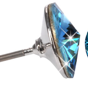 Levien Jemné peckové náušnice Rivoli Aquamarine