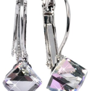 Levien Stylové náušnice Cube Vitrail Light