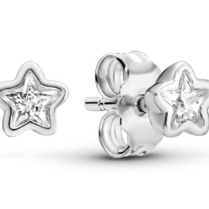 Pandora Stříbrné náušnice hvězdičky 290597CZ
