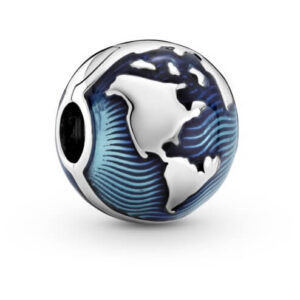 Pandora Stříbrný klip Modrá planeta 799429C01