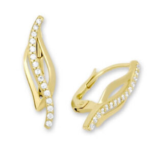 Soliter Elegantní zlaté náušnice s krystaly 745 239 001 00579 0000000