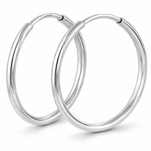 Soliter Kruhové náušnice z bílého zlata 231 001 00486 07