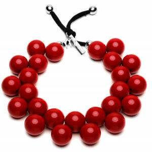 #ballsmania Originální náhrdelník C206 19-1557 Rosso Peperone