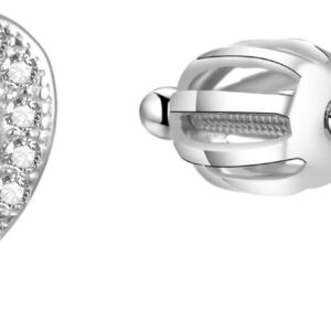 Beneto Třpytivé srdíčkové náušnice AGUP1498S