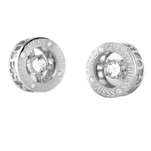 Guess Elegantní ocelové náušnice pecky Solitaire JUBE01464JWRHT/U