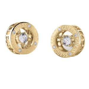 Guess Pozlacené náušnice pecky Solitaire JUBE01464JWYGT/U