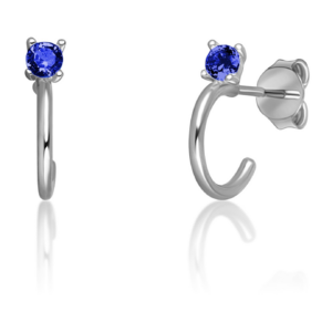 JVD Něžné stříbrné náušnice kruhy se zirkony SVLE0700XH2M100